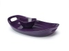 Rachael Ray Stoneware Chip n' Dip Serving Platter, 2-Piece, Purple