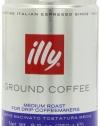 illy, Ground Coffee Drip Grind (Medium Roast, Blue Band), 8.8-Ounce Tins (Pack of 2)