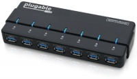 Plugable 7 Port USB 3.0 Hub with 4A Power Adapter (VIA VL812 Chipset - USB 2.0 compatible) Plugable 7 Port USB 3.0 Hub with 4A Power Adapter (VIA VL812 Chipset - USB 2.0 compatible)