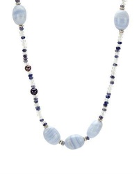 Genuine David Yurman (TM) Necklace. David Yurman Nwt Tweejoux Blue Lace Agate Necklace. grams in weight. 100% Satisfaction Guaranteed. Genuine David Yurman (TM) Necklace. David Yurman Nwt Tweejoux Blue Lace Agate Necklace. grams in weight. 100% Satisfaction Guaranteed.