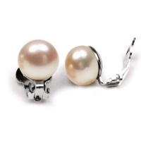 Bling Jewelry Pink Freshwater Pearl Sterling Silver Clip On Earrings Bling Jewelry Pink Freshwater Pearl Sterling Silver Clip On Earrings