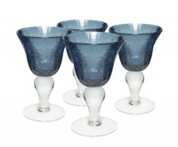 Artland Iris Wine, 8-Ounce, Slate Blue, Set of 4 Artland Iris Wine, 8-Ounce, Slate Blue, Set of 4