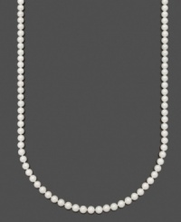 Channel a timeless look of sophistication and elegance. Necklace by Belle de Mer features AA Akoya cultured pearls (6-1/2-7 mm) set in 14k gold. Approximate length: 22 inches. Channel a timeless look of sophistication and elegance. Necklace by Belle de Mer features AA Akoya cultured pearls (6-1/2-7 mm) set in 14k gold. Approximate length: 22 inches.