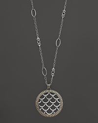 John Hardy Naga 18K Gold and Sterling Silver Round Drop Pendant Necklace, 36 John Hardy Naga 18K Gold and Sterling Silver Round Drop Pendant Necklace, 36