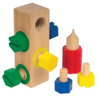 Guidecraft Screw Block Manipulative Guidecraft Screw Block Manipulative
