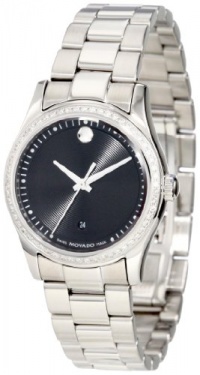 Movado Women's 0606498 Movado Sportivo Stainless Steel Diamond Bezel Museum Dial Watch Movado Women's 0606498 Movado Sportivo Stainless Steel Diamond Bezel Museum Dial Watch