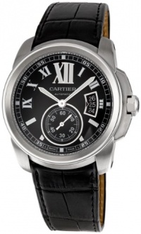 Cartier Men's W7100041 Calibre de Cartier Leather Strap Watch Cartier Men's W7100041 Calibre de Cartier Leather Strap Watch