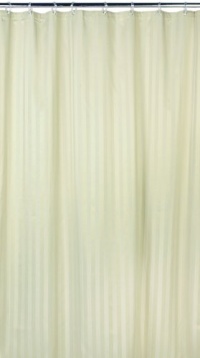 Ex-Cell Home Fashions By Appointment Woven Stripe Damask Fabric Shower Curtain Liner, Sage Ex-Cell Home Fashions By Appointment Woven Stripe Damask Fabric Shower Curtain Liner, Sage