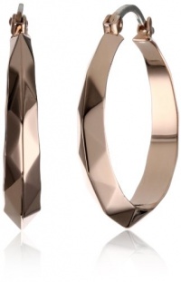 Elizabeth and James Geodisic 18k Rose Gold-Plated Hoop Earrings Elizabeth and James Geodisic 18k Rose Gold-Plated Hoop Earrings