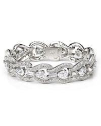 Make shining jewels your signature with Lora Paolo's cubic zirconia bracelet. The high-shimmer accessory readies your wrist for a sleek frock, polished pumps and haute happenings. Make shining jewels your signature with Lora Paolo's cubic zirconia bracelet. The high-shimmer accessory readies your wrist for a sleek frock, polished pumps and haute happenings.