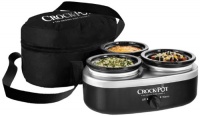 Crock-Pot SCRMTD307-DK 16-Ounce Little Triple Dipper, Silver and Black Crock-Pot SCRMTD307-DK 16-Ounce Little Triple Dipper, Silver and Black