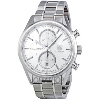 TAG Heuer Men's CAR2111.BA0720 Carrera Silver Dial Chronograph Steel Watch TAG Heuer Men's CAR2111.BA0720 Carrera Silver Dial Chronograph Steel Watch