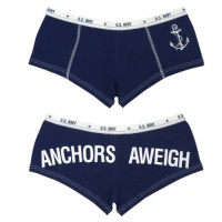 NAVY - Anchors Away - Military Clothing - Blue Booty Shorts NAVY - Anchors Away - Military Clothing - Blue Booty Shorts