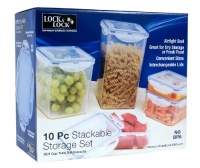 Lock & Lock HPL10BS 10-Piece Polypropylene Food-Storage Container Set Lock & Lock HPL10BS 10-Piece Polypropylene Food-Storage Container Set