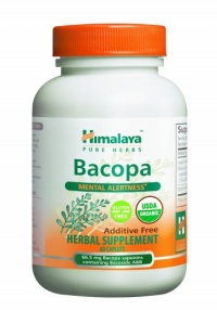 Himalaya Pure Herbs Bacopa, Mental Alertness, 60 Caplets, (Pack of 2) Himalaya Pure Herbs Bacopa, Mental Alertness, 60 Caplets, (Pack of 2)
