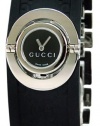 GUCCI Women's YA112518 112 Twirl Collection Black Rubber Bangle Watch