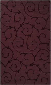 Surya BRT-2922 Bristol Loomed Solids/Tone-on-Tone/Stripes Area Rug, 2-Feet by 3-Feet, Maroon Surya BRT-2922 Bristol Loomed Solids/Tone-on-Tone/Stripes Area Rug, 2-Feet by 3-Feet, Maroon