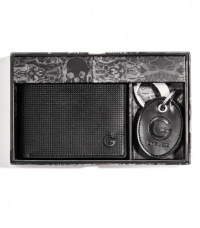G by GUESS Textured Wallet & Keychain Gift Set, BLACK G by GUESS Textured Wallet & Keychain Gift Set, BLACK