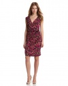 Anne Klein Women's Leo Animal Print Drape Front Dress