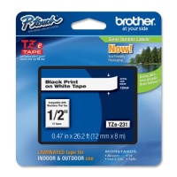 Brother Laminated Black on White Tape (TZe231) - Retail Packaging Brother Laminated Black on White Tape (TZe231) - Retail Packaging