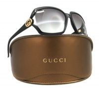 Gucci GG3110/N/S Sunglasses - 0D28 Shiny Black (LF Gray Gradient Lens) - 62mm Gucci GG3110/N/S Sunglasses - 0D28 Shiny Black (LF Gray Gradient Lens) - 62mm
