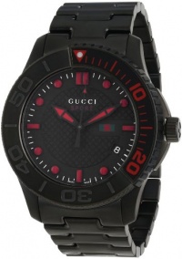Gucci Men's YA126230 G-Timeless Dive Black IP Steel Bracelet Watch Gucci Men's YA126230 G-Timeless Dive Black IP Steel Bracelet Watch