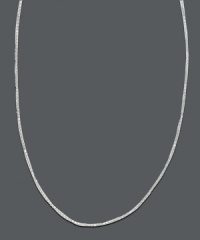 Intricately designed, yet simply stunning. Adjustable box chain necklace crafted from 14k white gold. Approximate length: 16-20 inches. Intricately designed, yet simply stunning. Adjustable box chain necklace crafted from 14k white gold. Approximate length: 16-20 inches.