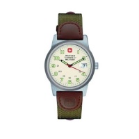 Wenger Swiss Military Women's 72921 Classic Field Ivory Dial Canvas Leather Military Watch Wenger Swiss Military Women's 72921 Classic Field Ivory Dial Canvas Leather Military Watch