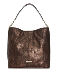 Opt for exquisite accessorizing this season with this slouchy-chic silhouette from Ak Anne Klein. Outfitted with gleaming hardware and signature detailing, its generous interior leaves room for more than just the essentials. Opt for exquisite accessorizing this season with this slouchy-chic silhouette from Ak Anne Klein. Outfitted with gleaming hardware and signature detailing, its generous interior leaves room for more than just the essentials.