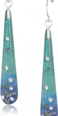 Kenneth Cole New York Modern Ombre Blue Green Ombre Resin Linear Earrings Kenneth Cole New York Modern Ombre Blue Green Ombre Resin Linear Earrings