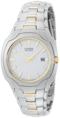 Citizen Men's BM6014-54A Eco-Drive Two-Tone Stainless Steel White Dial Watch Citizen Men's BM6014-54A Eco-Drive Two-Tone Stainless Steel White Dial Watch