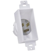 MIDLITE 4642-W Single Gang Décor Recessed Power Inlet MIDLITE 4642-W Single Gang Décor Recessed Power Inlet