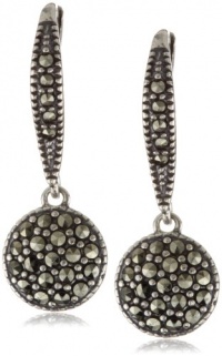 Judith Jack Sterling Silver Marcasite Pave Disc Drop Earrings Judith Jack Sterling Silver Marcasite Pave Disc Drop Earrings