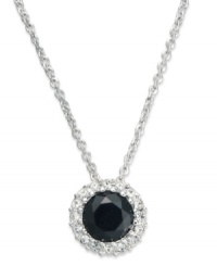 A timeless classic. This pendant necklace from Eliot Danori is crafted from rhodium-plated brass with the cubic zirconia (1 ct. t.w.) framed pendant adding an elegant touch. Approximate length: 16 inches + 2-inch extender. Approximate drop: 1/2 inch. A timeless classic. This pendant necklace from Eliot Danori is crafted from rhodium-plated brass with the cubic zirconia (1 ct. t.w.) framed pendant adding an elegant touch. Approximate length: 16 inches + 2-inch extender. Approximate drop: 1/2 inch.