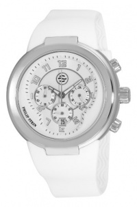 Philip Stein Men's 32-AW-RW Active White Rubber Strap Watch Philip Stein Men's 32-AW-RW Active White Rubber Strap Watch