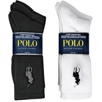 Polo Ralph Lauren Men's 3-Pack Technical Sport Socks 10-13 (Black) Polo Ralph Lauren Men's 3-Pack Technical Sport Socks 10-13 (Black)