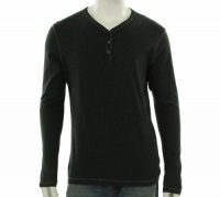 Alfani V-Neck Knit Shirt Black Ice Heather L Alfani V-Neck Knit Shirt Black Ice Heather L