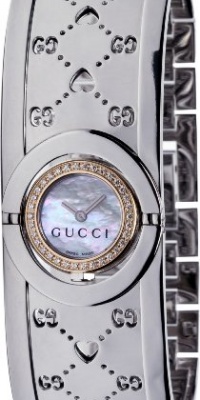 GUCCI Women's YA112524 112 Twirl GG Heart Two Tone Diamond Watch GUCCI Women's YA112524 112 Twirl GG Heart Two Tone Diamond Watch