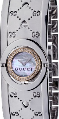 GUCCI Women's YA112524 112 Twirl GG Heart Two Tone Diamond Watch