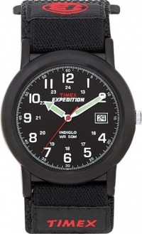 Timex Men's T40011 Expedition Camper Black Case Black Fast Wrap Velcro Strap Watch Timex Men's T40011 Expedition Camper Black Case Black Fast Wrap Velcro Strap Watch