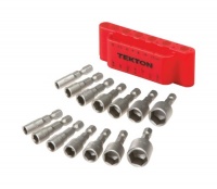 TEKTON 2938 Quick-Change Power Nut Driver Bit Set with Detents, 14-Piece