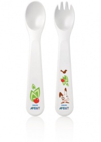 Philips AVENT BPA Free Toddler Spoon and Fork, 12+ Months Philips AVENT BPA Free Toddler Spoon and Fork, 12+ Months
