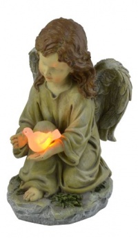 Moonrays 91338 Solar Powered Angel with Glowing Dove Moonrays 91338 Solar Powered Angel with Glowing Dove