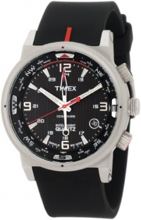 Timex Men's T2N724 Intelligent Quartz Adventure Series Compass Black Silicone Strap Watch Timex Men's T2N724 Intelligent Quartz Adventure Series Compass Black Silicone Strap Watch