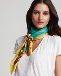 Lauren Ralph Lauren Emilia Horse Bit Silk Square Scarf Lauren Ralph Lauren Emilia Horse Bit Silk Square Scarf