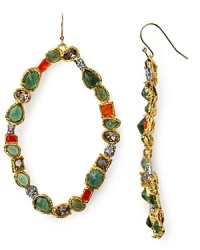 Statement earrings are a key finish this season. In 14K gold with a striking gem stone cluster, this pair of drops from Alexis Bittar perfects on-trend accessorizing. Statement earrings are a key finish this season. In 14K gold with a striking gem stone cluster, this pair of drops from Alexis Bittar perfects on-trend accessorizing.