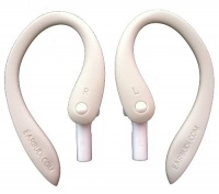 NEW-EARBUDi Clips on and off Your Apple iPod® or iPhone 5® EarPods - and Turns Them Into Running Headphones. Soft Over-The-Ear Design with Earbud Tilt & Rotation - Provide a Custom Comfortable Fit. EARBUDi's Simply Hold Your Apple Earbuds in Place for A NEW-EARBUDi Clips on and off Your Apple iPod® or iPhone 5® EarPods - and Turns Them Into Running Headphones. Soft Over-The-Ear Design with Earbud Tilt & Rotation - Provide a Custom Comfortable Fit. EARBUDi's Simply Hold Your Apple Earbuds in Place for A