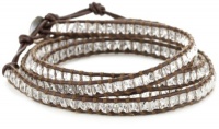 Chan Luu Clear Quartz Leather Wrap Bracelet Chan Luu Clear Quartz Leather Wrap Bracelet