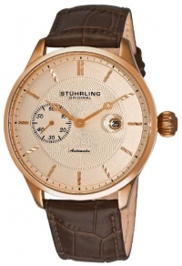 Stuhrling Original Men's 148B.3345K14 Classic Heritage Automatic Mechanical Date Rose Tone Watch Stuhrling Original Men's 148B.3345K14 Classic Heritage Automatic Mechanical Date Rose Tone Watch