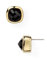 Combining a neutral color palette with faceted sparkle, this pair of crystal stud earrings from T Tahari will lend every look instant glamor. Combining a neutral color palette with faceted sparkle, this pair of crystal stud earrings from T Tahari will lend every look instant glamor.